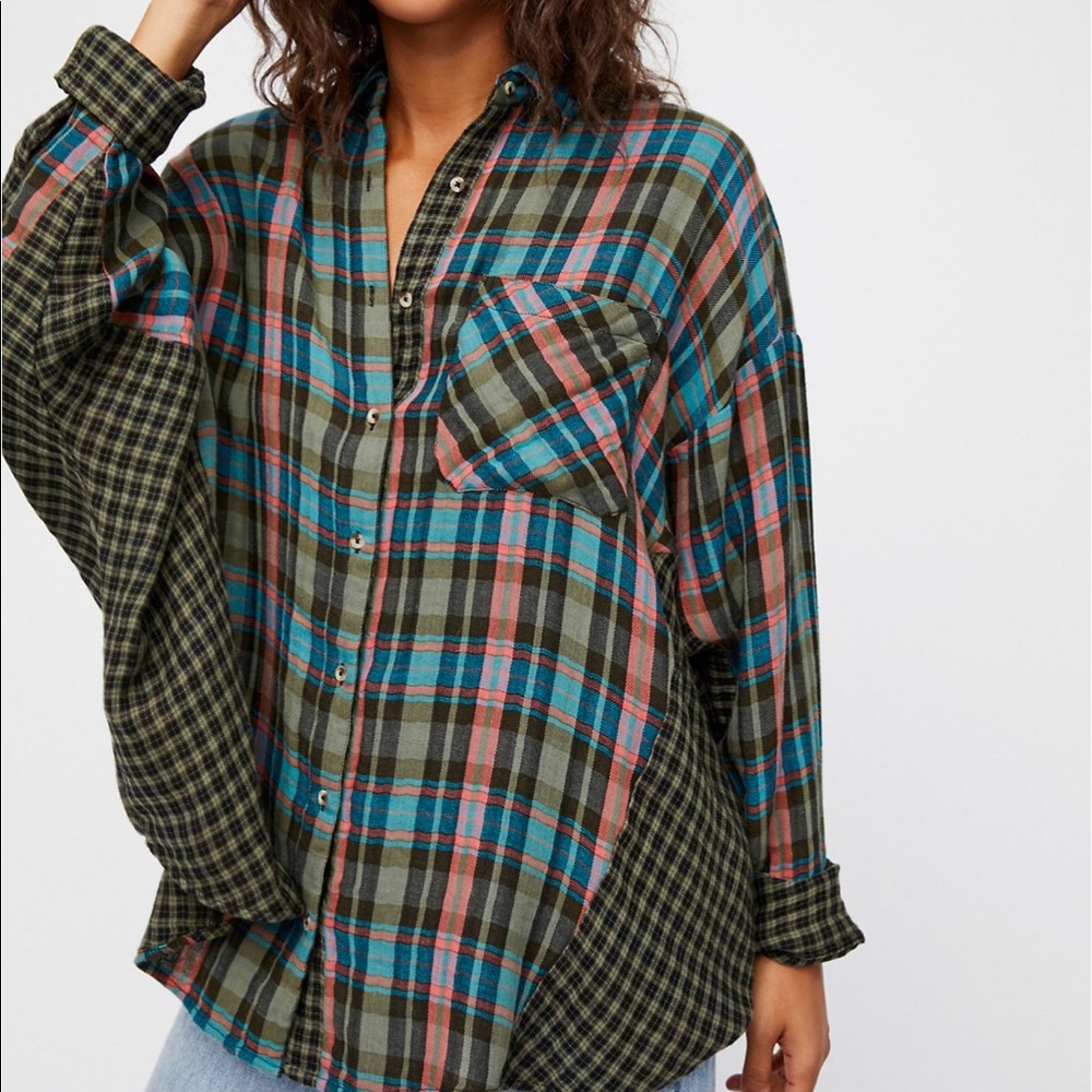 Free People One Of The Guys Button Down
